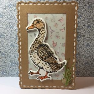 Handmade Card Duck